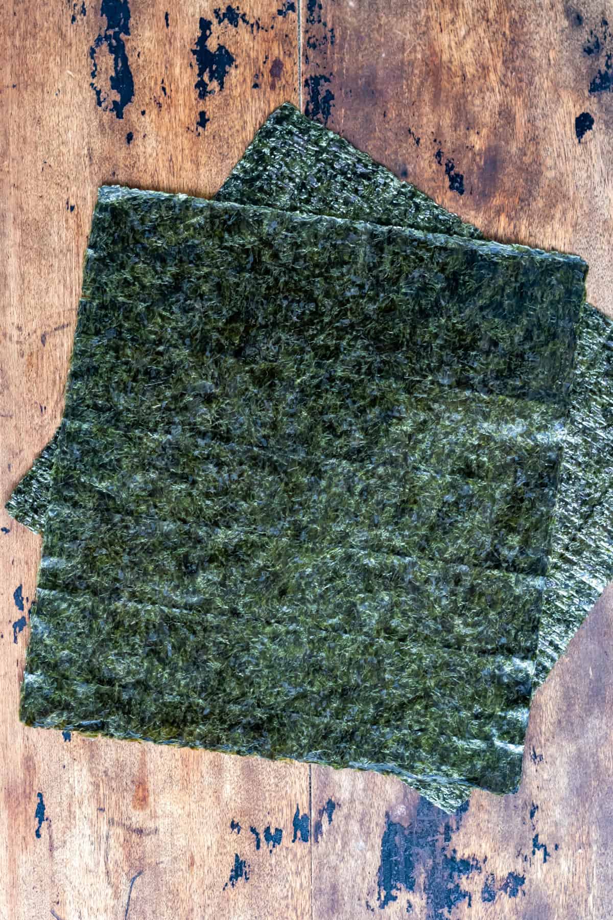 Sheets of nori seaweed.