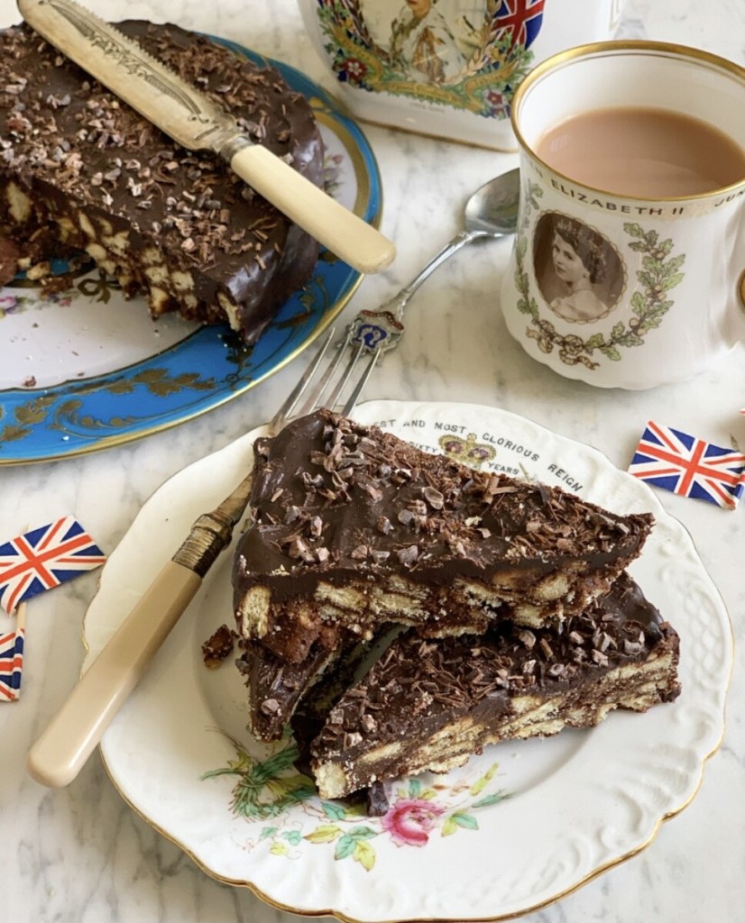 The Queen's Chocolate Biscuit Cake